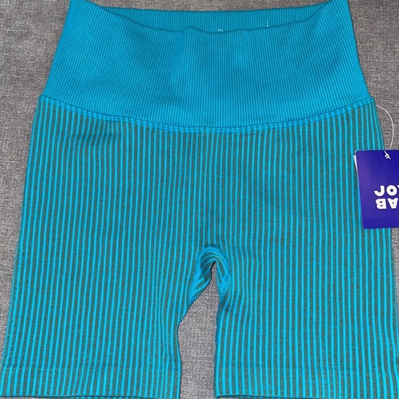 JoyLab High-Rise Blue Bike Shorts - Picture 2 of 3